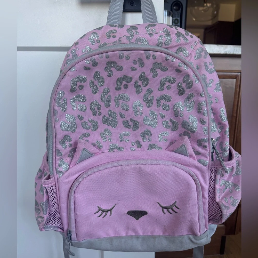 Pottery Barn Kids Mackenzie Critter Pink Kitty Backpack